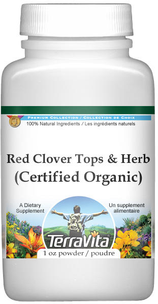 Red Clover Tops and Herb (Certified Organic) Powder