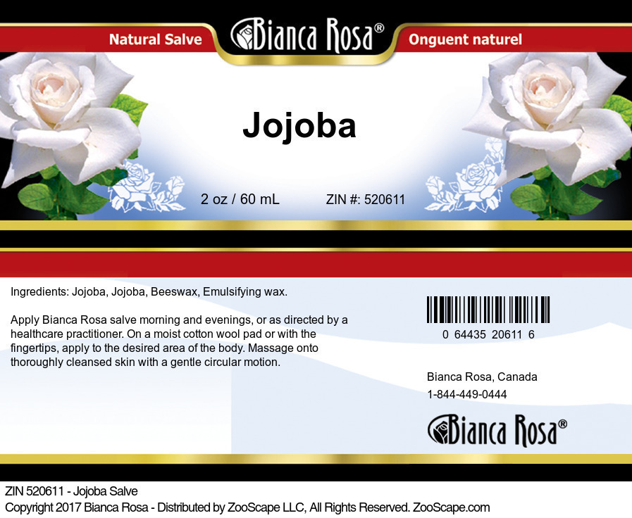 Jojoba Salve - Label