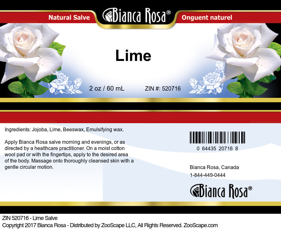 Lime Salve - Label