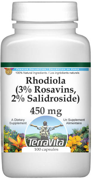 Rhodiola (3% Rosavins, 2% Salidroside) - 450 mg