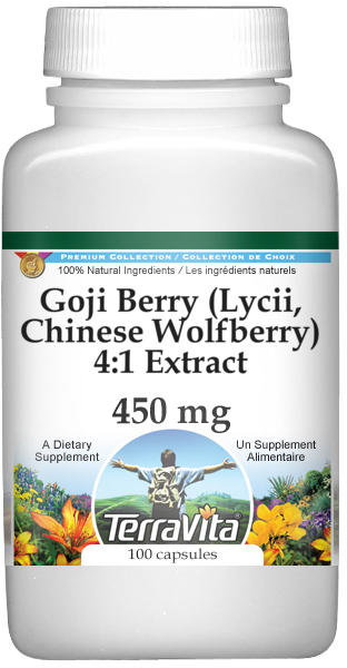Goji Berry (Lycii, Chinese Wolfberry) 4:1 Extract - 450 mg