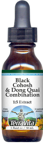 Black Cohosh & Dong Quai Combination Glycerite Liquid Extract (1:5)