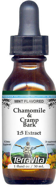 Chamomile & Cramp Bark Glycerite Liquid Extract (1:5)