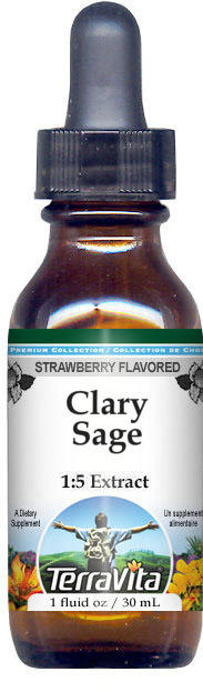 Clary Sage (Salvia sclarea) Glycerite Liquid Extract (1:5)