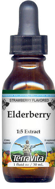 Elderberry Glycerite Liquid Extract (1:5)