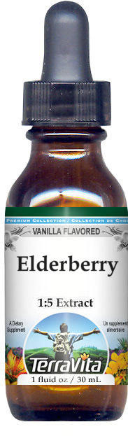 Elderberry Glycerite Liquid Extract (1:5)