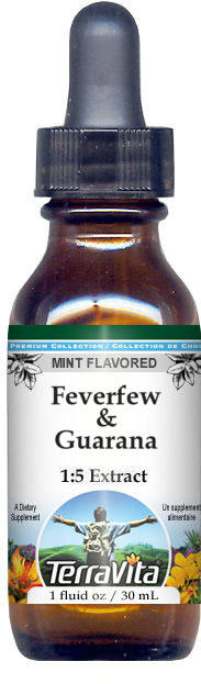 Feverfew & Guarana Glycerite Liquid Extract (1:5)