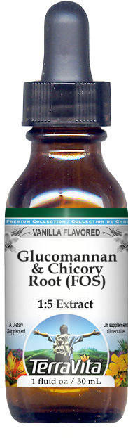 Glucomannan & Chicory Root (FOS) Glycerite Liquid Extract (1:5)
