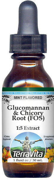 Glucomannan & Chicory Root (FOS) Glycerite Liquid Extract (1:5)
