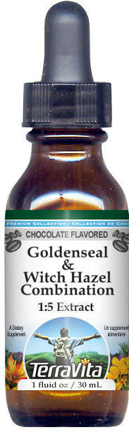 Goldenseal & Witch Hazel Combination Glycerite Liquid Extract (1:5)