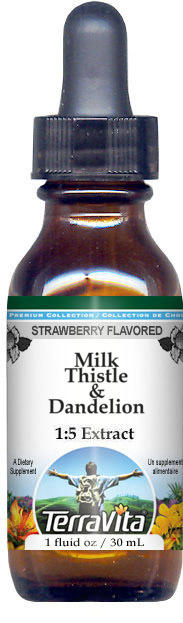 Milk Thistle & Dandelion Glycerite Liquid Extract (1:5)