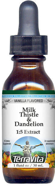 Milk Thistle & Dandelion Glycerite Liquid Extract (1:5)