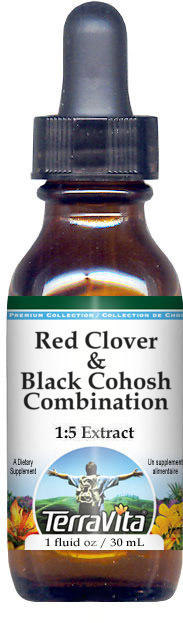 Red Clover & Black Cohosh Combination Glycerite Liquid Extract (1:5)