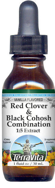 Red Clover & Black Cohosh Combination Glycerite Liquid Extract (1:5)