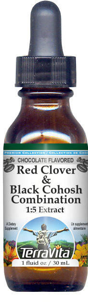 Red Clover & Black Cohosh Combination Glycerite Liquid Extract (1:5)