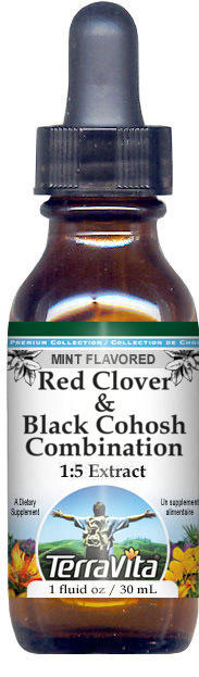 Red Clover & Black Cohosh Combination Glycerite Liquid Extract (1:5)