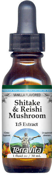 Shitake & Reishi Mushroom Glycerite Liquid Extract (1:5)