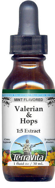 Valerian & Hops Glycerite Liquid Extract (1:5)