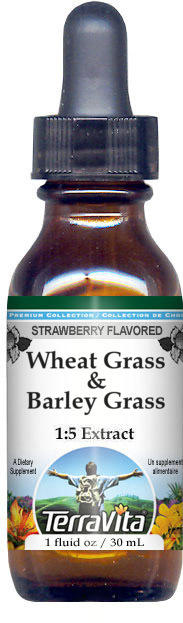 Wheat Grass & Barley Grass Glycerite Liquid Extract (1:5)