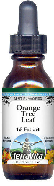 Orange Tree Leaf / Peel Glycerite Liquid Extract (1:5)
