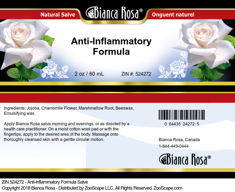 Anti-Inflammatory Formula Salve - Label