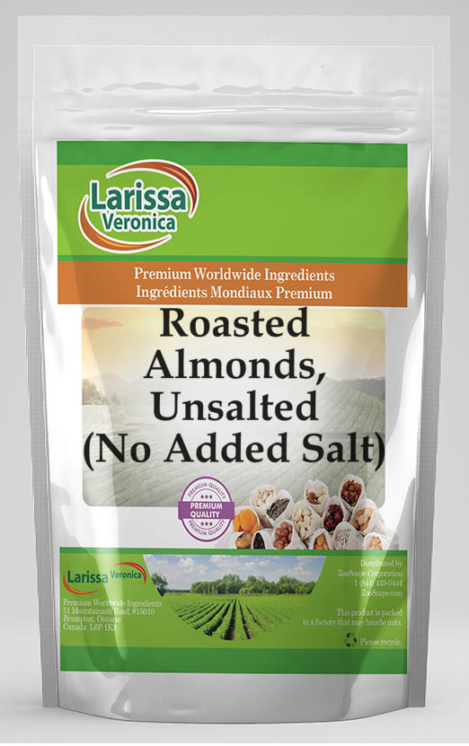 Roasted Almonds, Unsalted (No Added Salt)