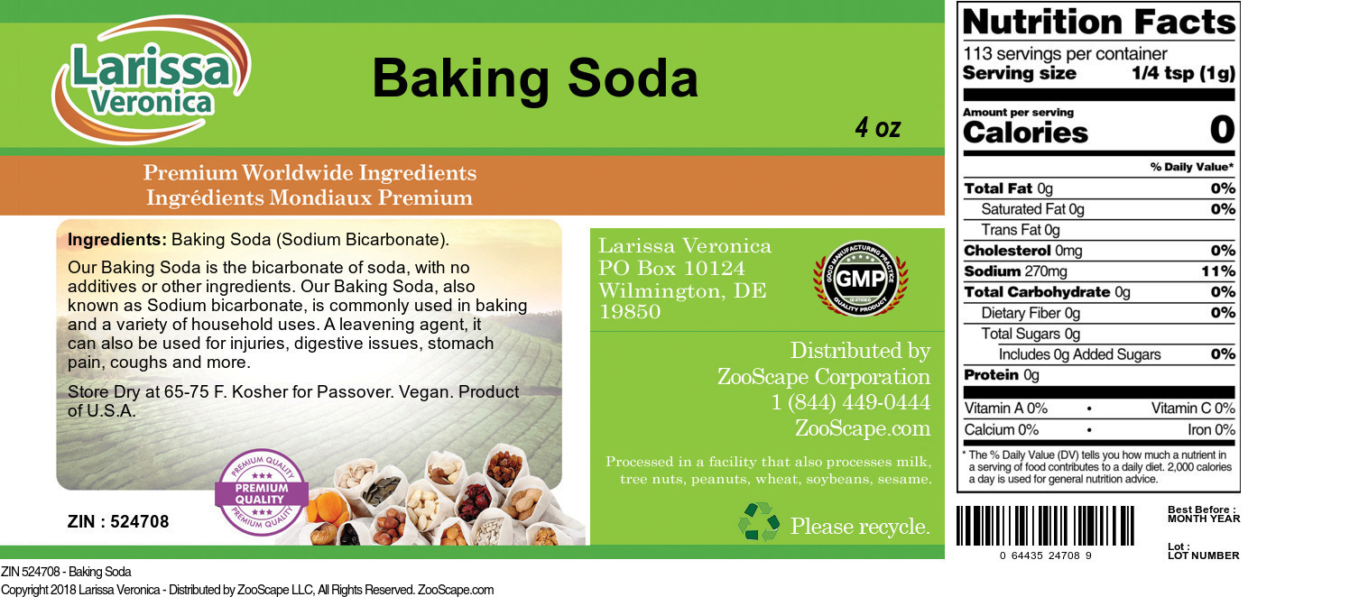 Baking Soda - Label