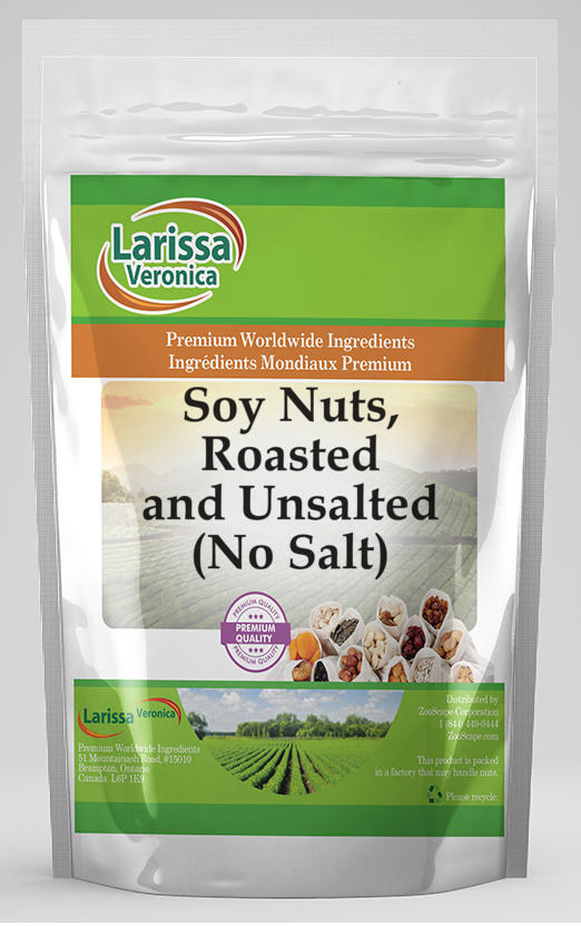 Soy Nuts, Roasted and Unsalted (No Salt)