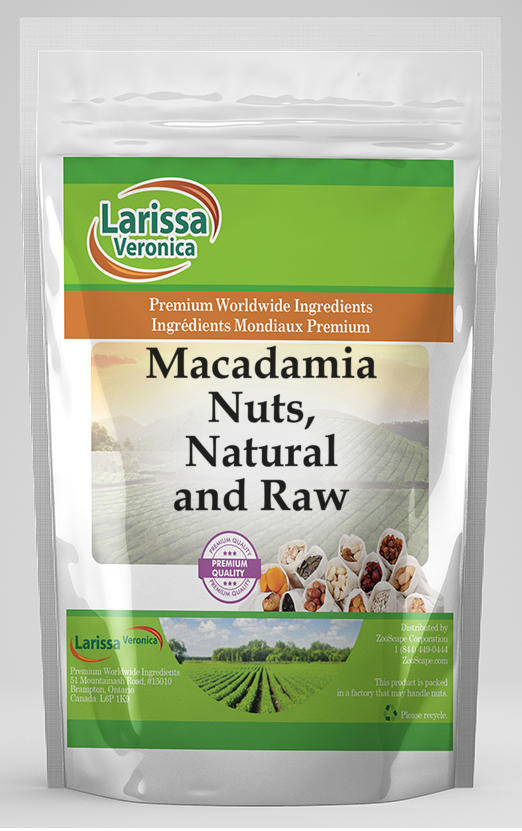 Macadamia Nuts, Natural and Raw