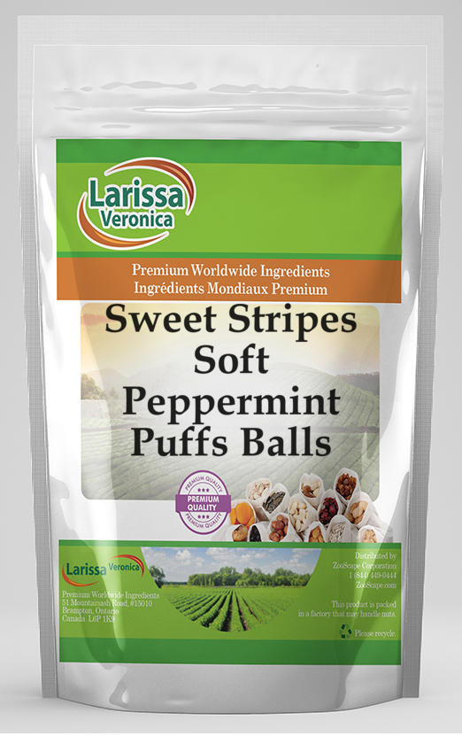 Sweet Stripes Soft Peppermint Puffs Balls