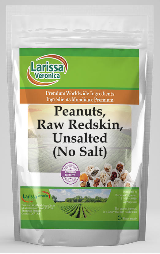 Peanuts, Raw Redskin, Unsalted (No Salt)