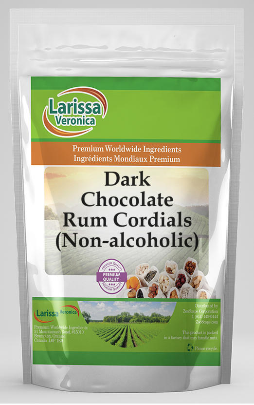 Dark Chocolate Rum Cordials (Non-alcoholic)