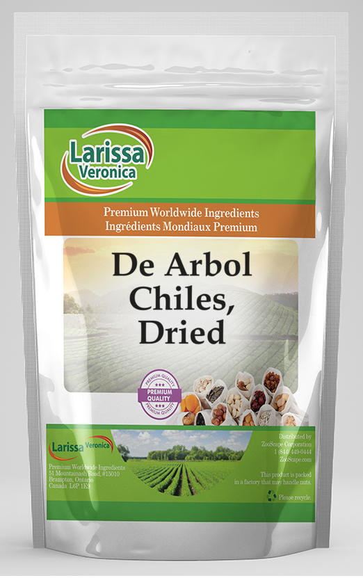 De Arbol Chiles, Dried