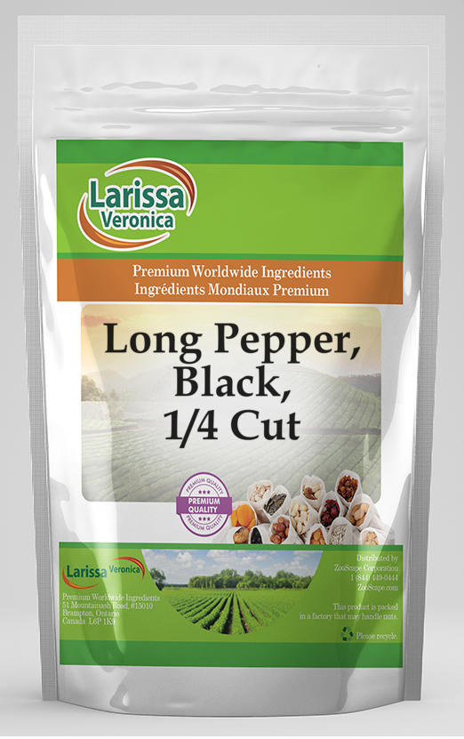 Long Pepper, Black, 1/4 Cut