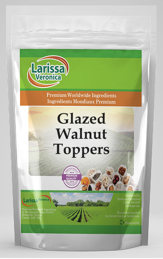 Glazed Walnut Toppers