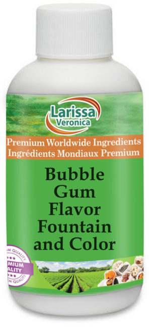 Bubble Gum Flavor Fountain and Color