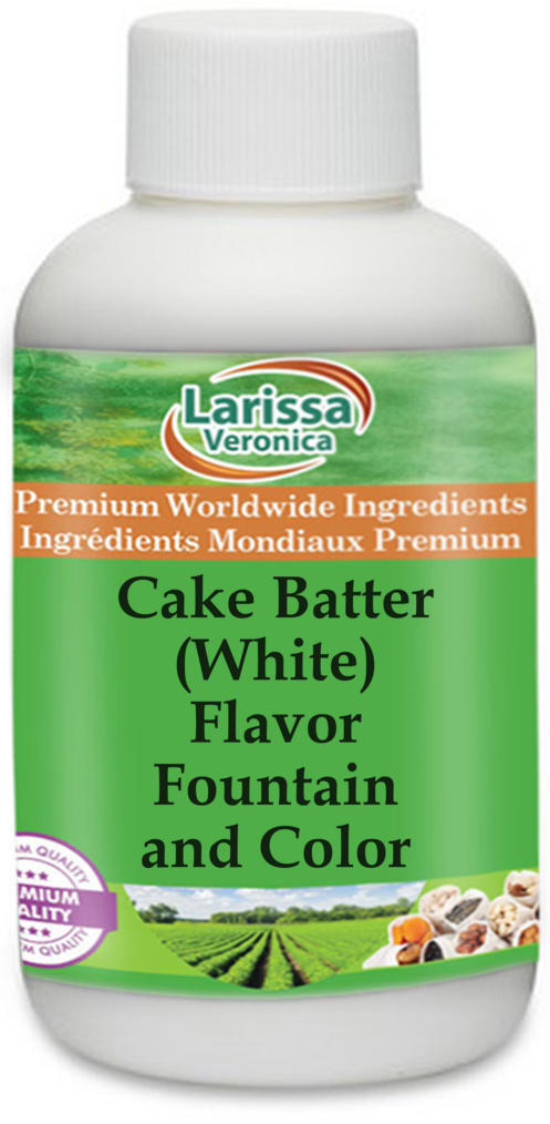 Cake Batter (White) Flavor Fountain and Color