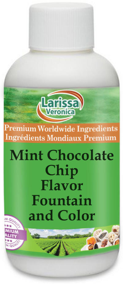 Mint Chocolate Chip Flavor Fountain and Color