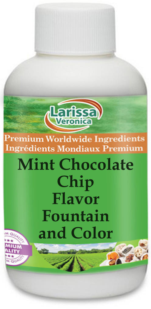 Mint Chocolate Chip Flavor Fountain and Color