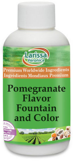 Pomegranate Flavor Fountain and Color