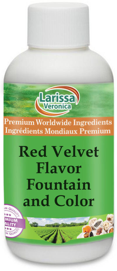 Red Velvet Flavor Fountain and Color