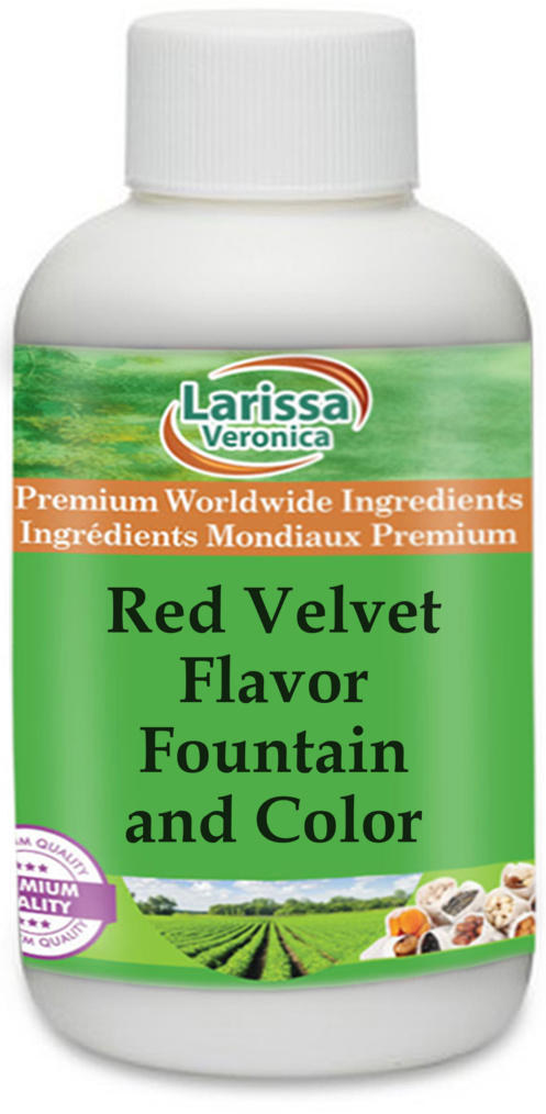Red Velvet Flavor Fountain and Color