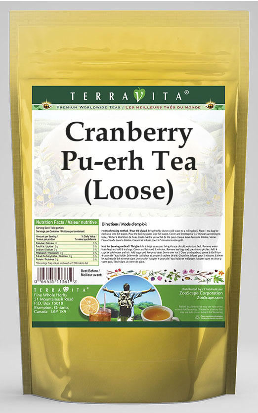 Cranberry Pu-erh Tea (Loose)