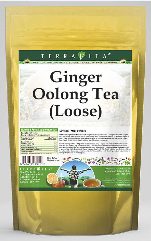 Ginger Oolong Tea (Loose)