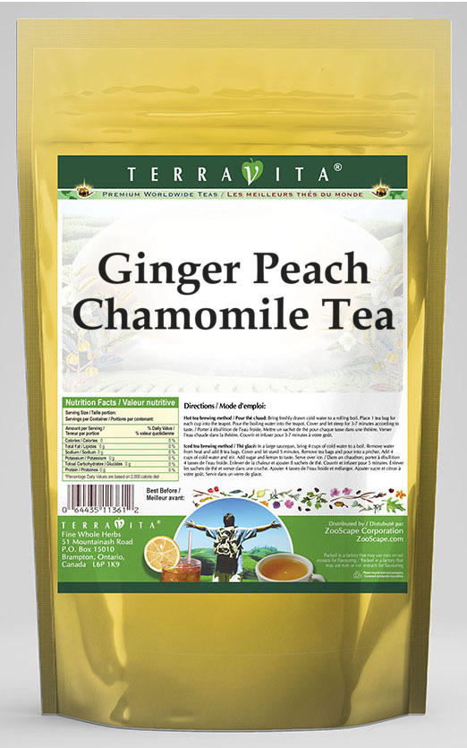 Ginger Peach Chamomile Tea