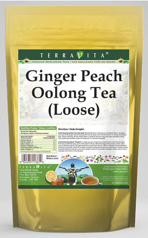 Ginger Peach Oolong Tea (Loose)