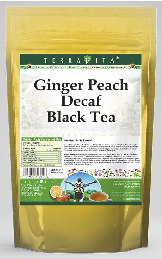 Ginger Peach Decaf Black Tea