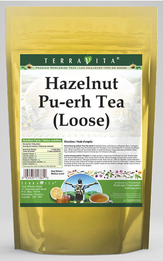 Hazelnut Pu-erh Tea (Loose)