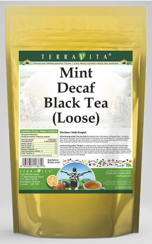 Mint Decaf Black Tea (Loose)