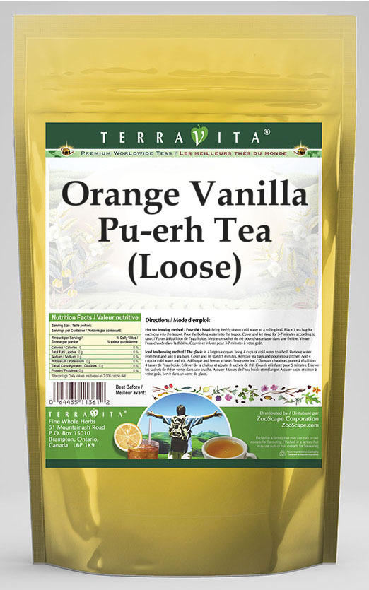 Orange Vanilla Pu-erh Tea (Loose)